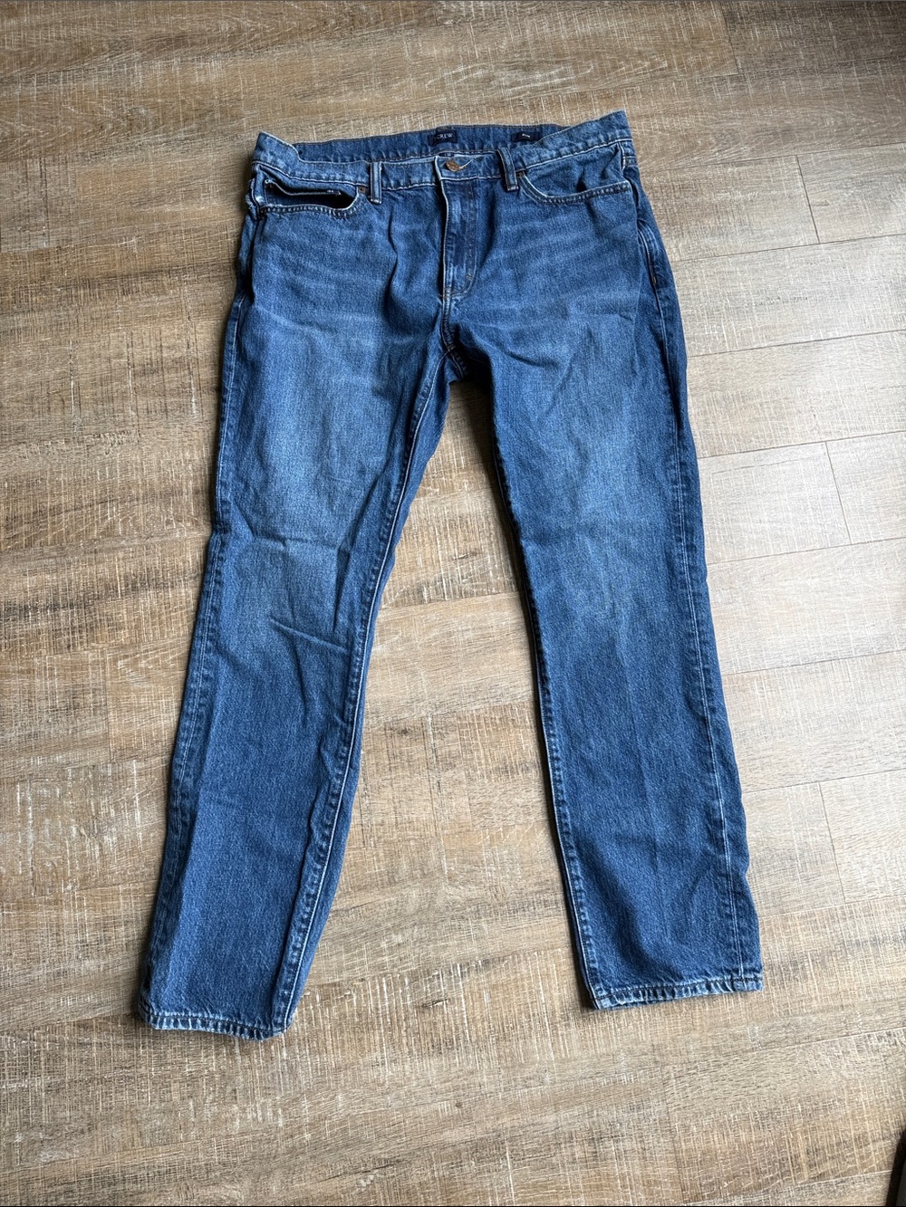J. Crew Men's Straight-Leg Indigo Denim Jeans
